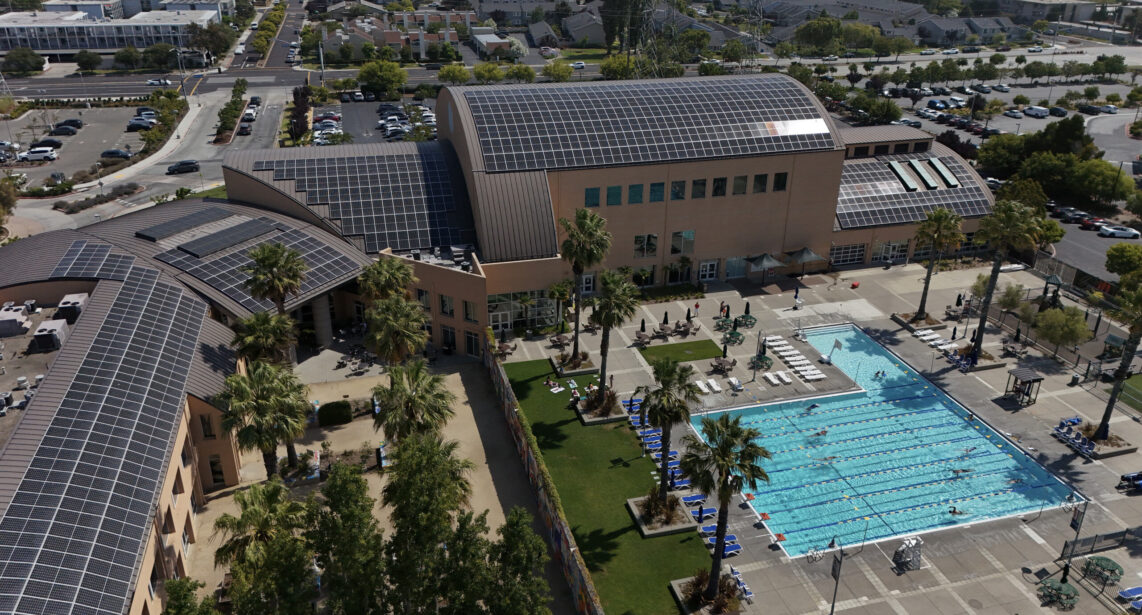 pool, over head view of pool, pools in foster city, jewish values, swim, kids swim, summer camp